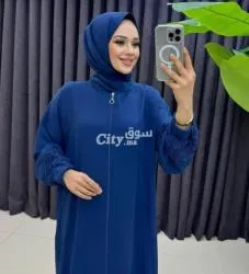 عباية بالشال توب كريب جودة ممتازة