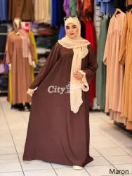 عباية فولار بي الوان مختلفه توب حريري - 4
