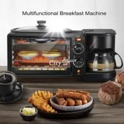 silver love 3-IN-1 BREAKFAST Maker  2800w😍   فرن الإفطار السريع 3 في 1 🍳🥞 - 2