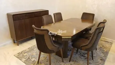 طاولة أكل مع خزانة جانبية - 3